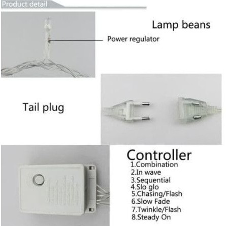 Lampu natal led Lampu hias warna warni