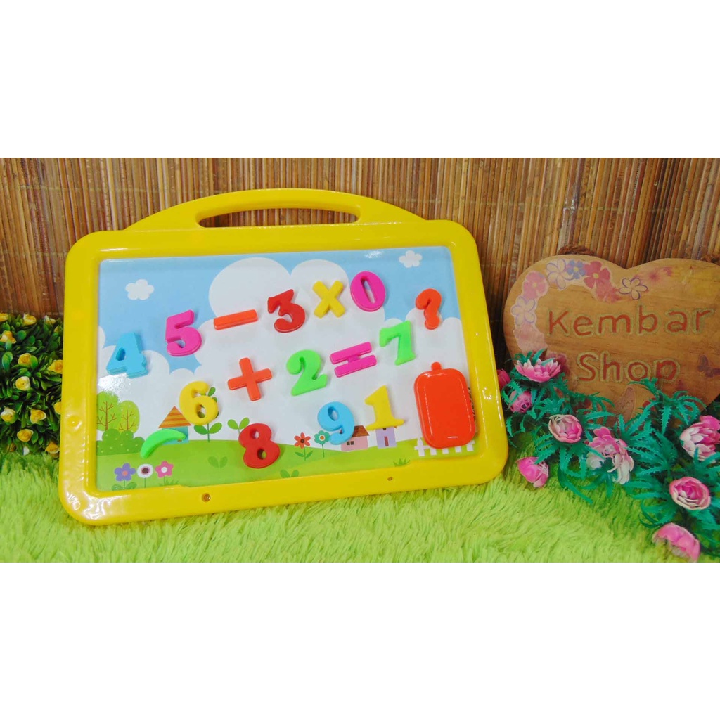 

MB02 [BOLAK BALIK!]MAINAN EDUKASI PAPAN TULIS ANAK MAGNETIC PLUS ANGKA MAGNET SPIDOL N PENGHAPUS