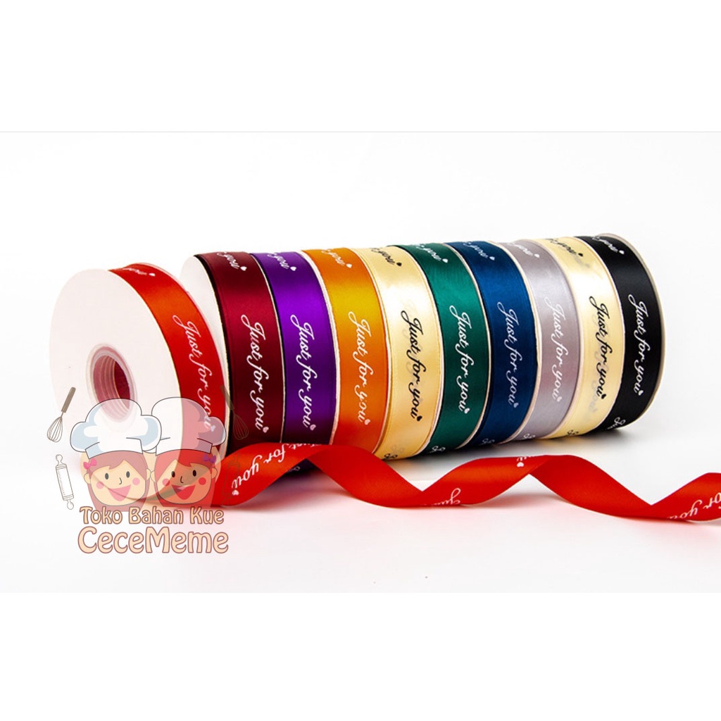 

Pita Satin Just For You U Kado Hadiah Hiasan Kue Valentine Bunga 2.5cm
