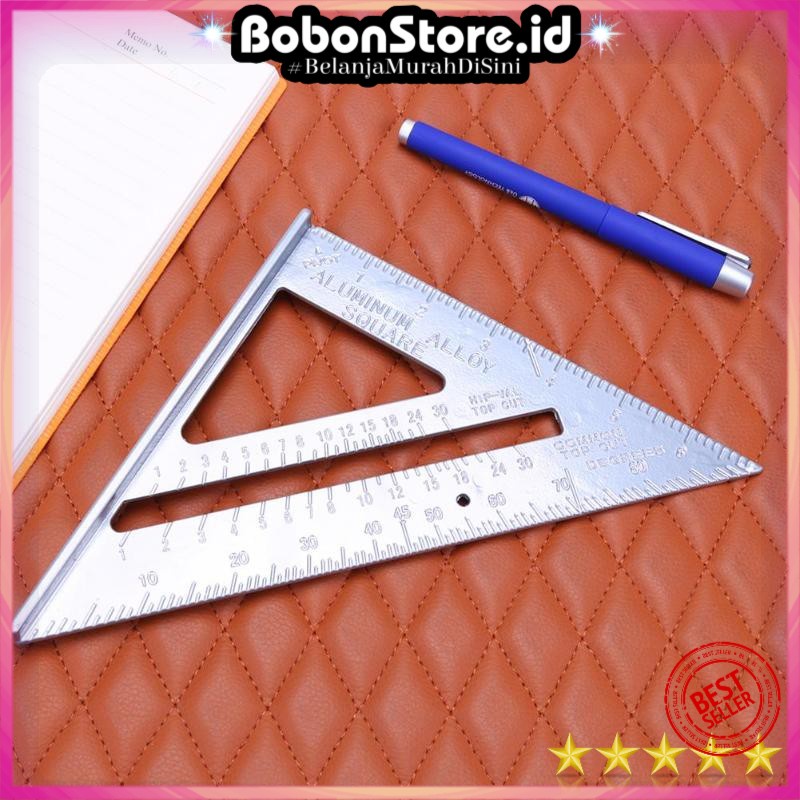 

Taffware Penggaris Siku Mistar Triangle Ruler Aluminium - VK18
