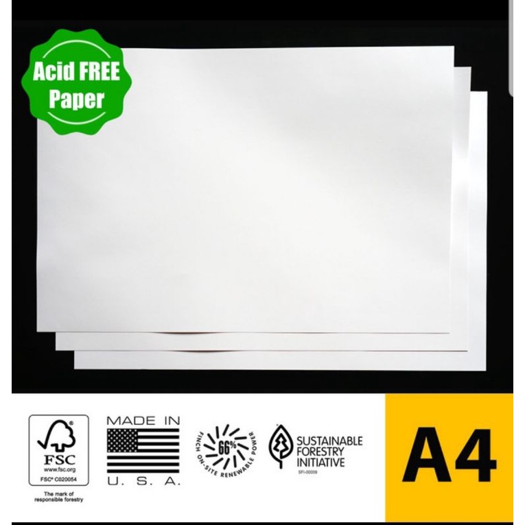 

Kertas Anti Kuning Acid Free Paper Finch Fine Bright White 176 gsm A4