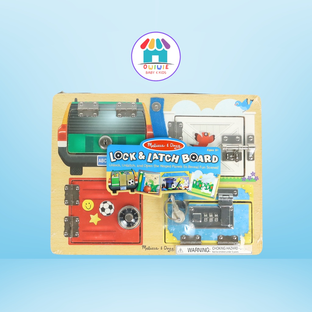 Jual Melissa & Doug Lock & Latch Board Shopee Indonesia