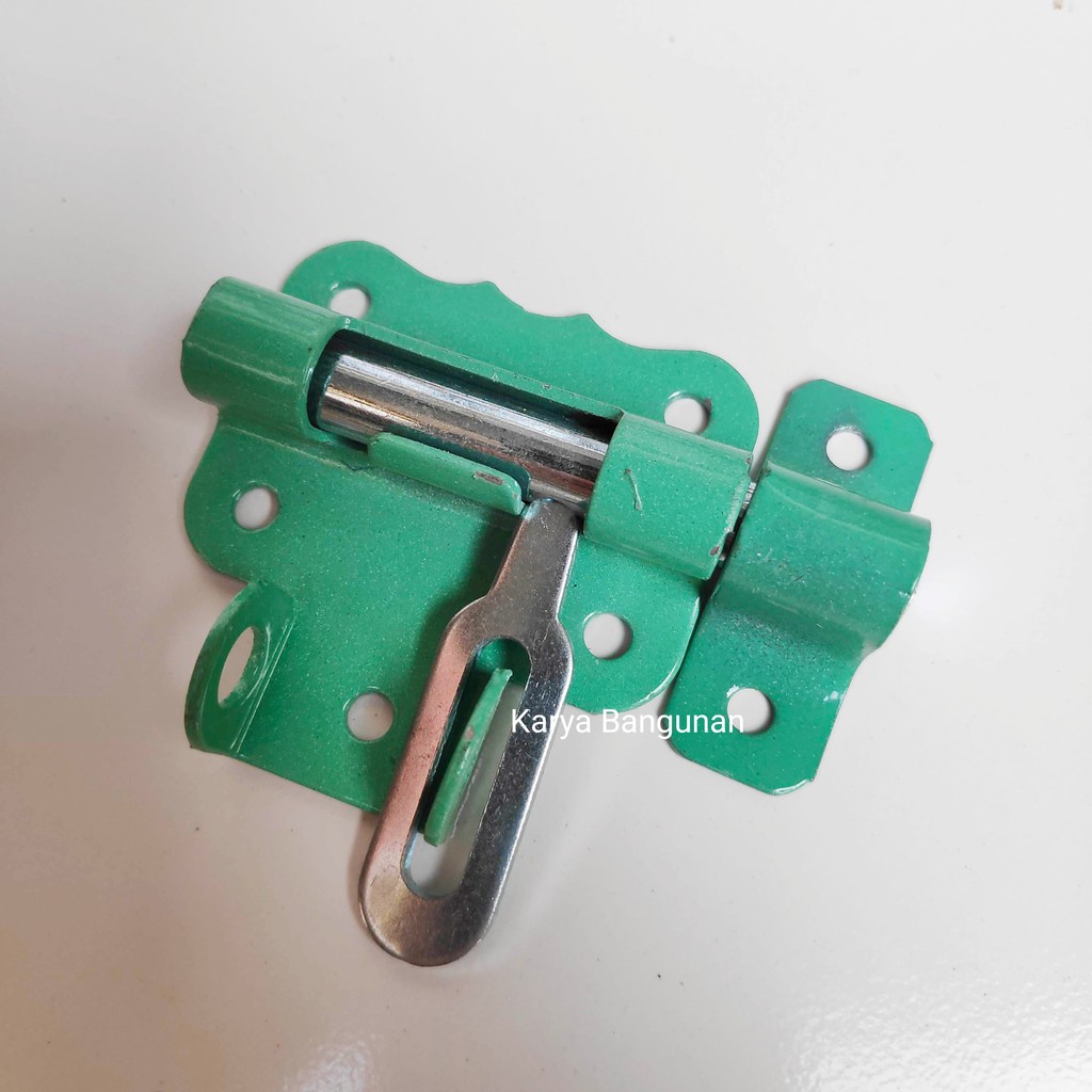 Grendel Slot Pintu Jendela 2 " Inch Kunci Gembok Grendel Gembok