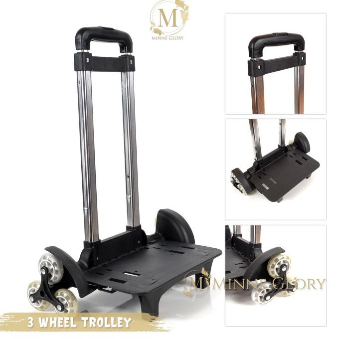 READY STOK Tas trolly anak/Troli roda 3/Trolly roda 3 serbaguna/Trolly sekolah