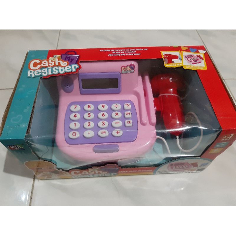 

MAINAN ANAK MESIN KASIR KASIRAN CASH REGISTER KALKULATOR PINK CHECK OUT