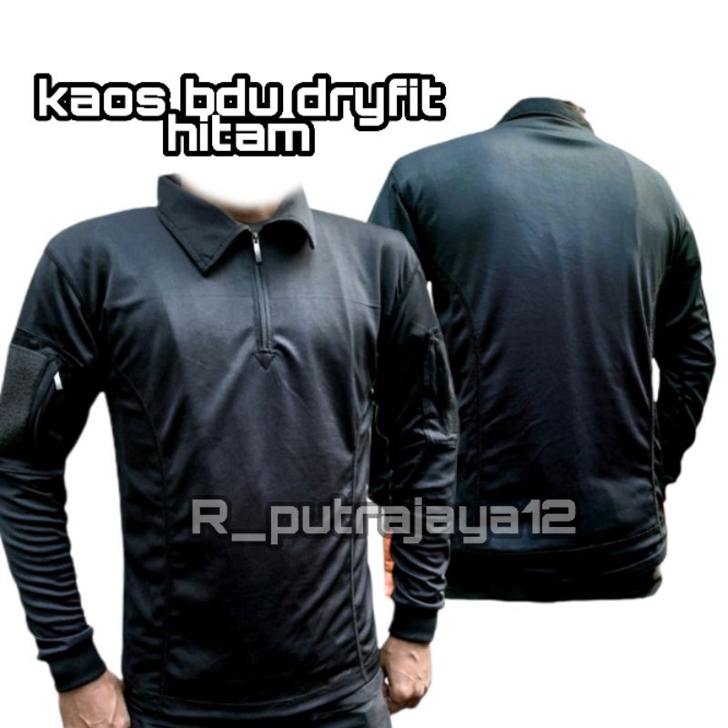 Kaos BDU TACTICAL Full Dryfit l Kaos BDU HITAM