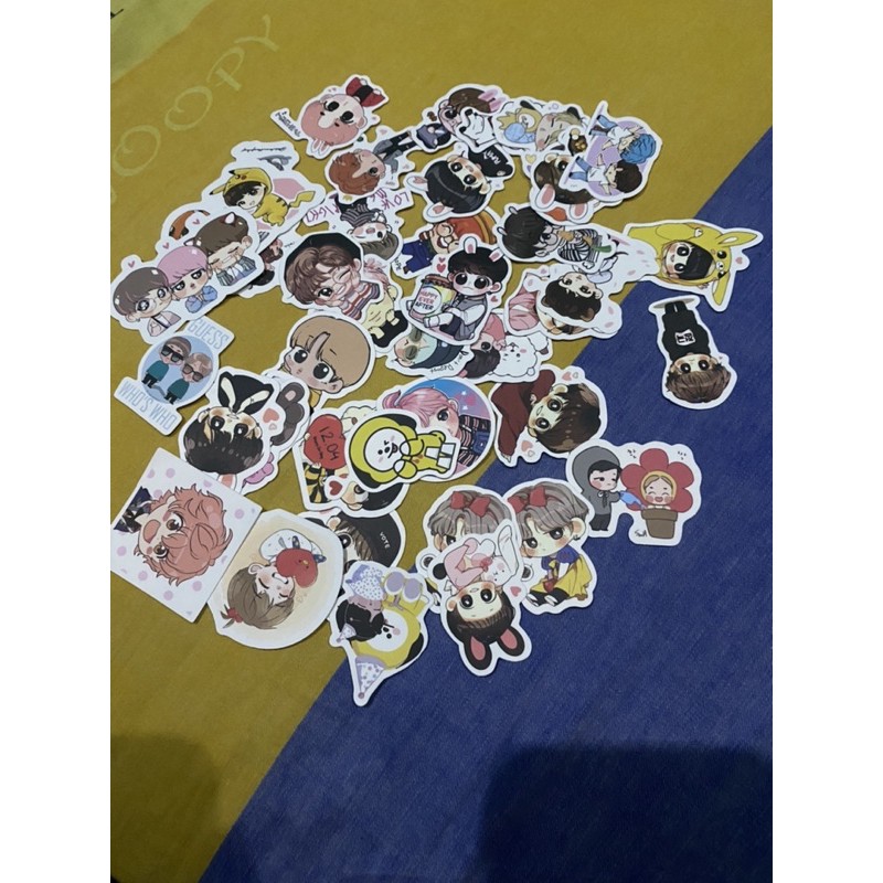 CARTOON BTS & BT21 STICKERS / DIY Stickers