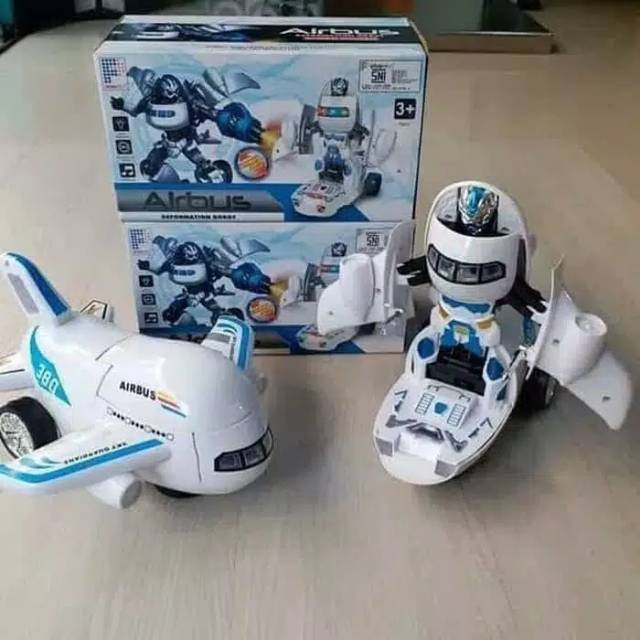 Pesawat jadi robot Airbus Mainan anak