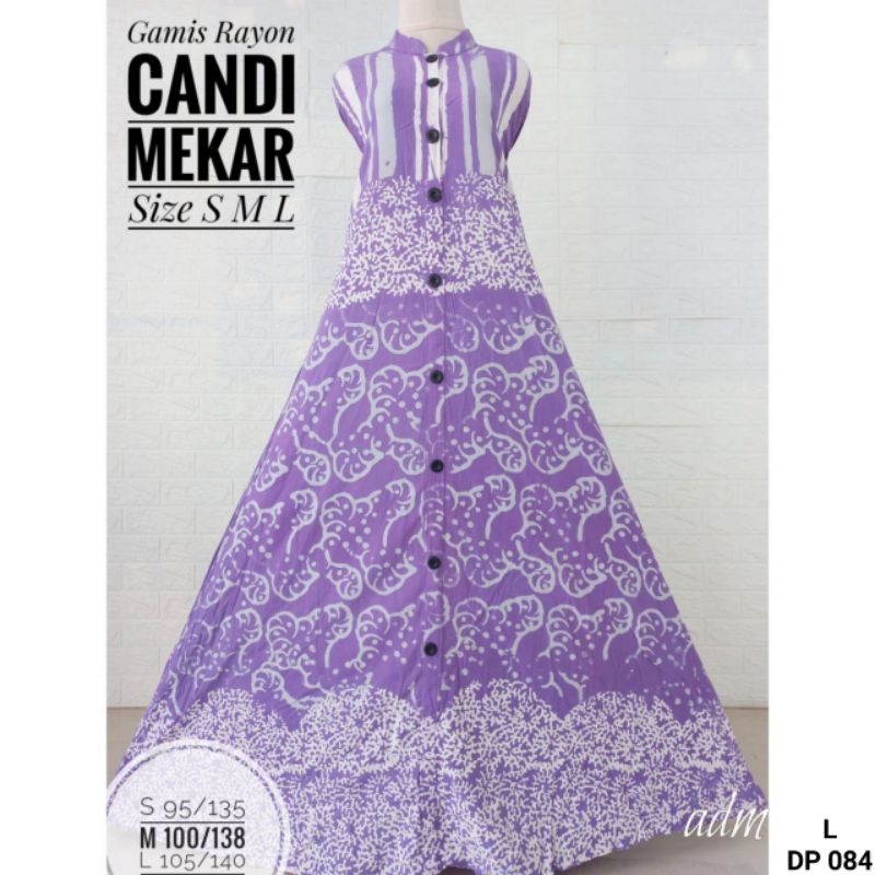 DRESS SHALDA  BATIK KATUN TWILL CANDI MEKAR PEKALONGAN