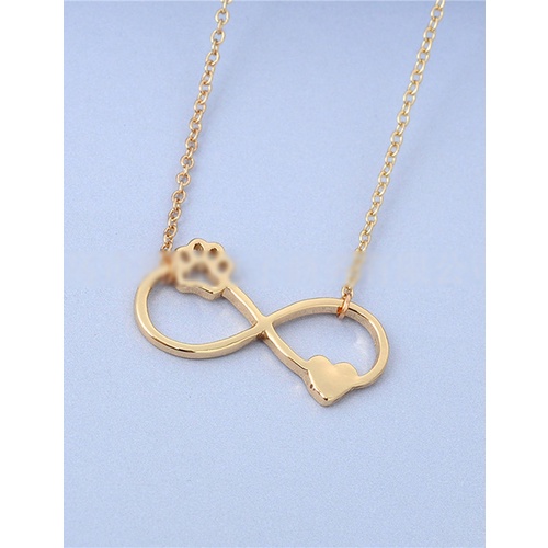 LRC kalung Fashion Pet Sole Geometric Necklace V5097x