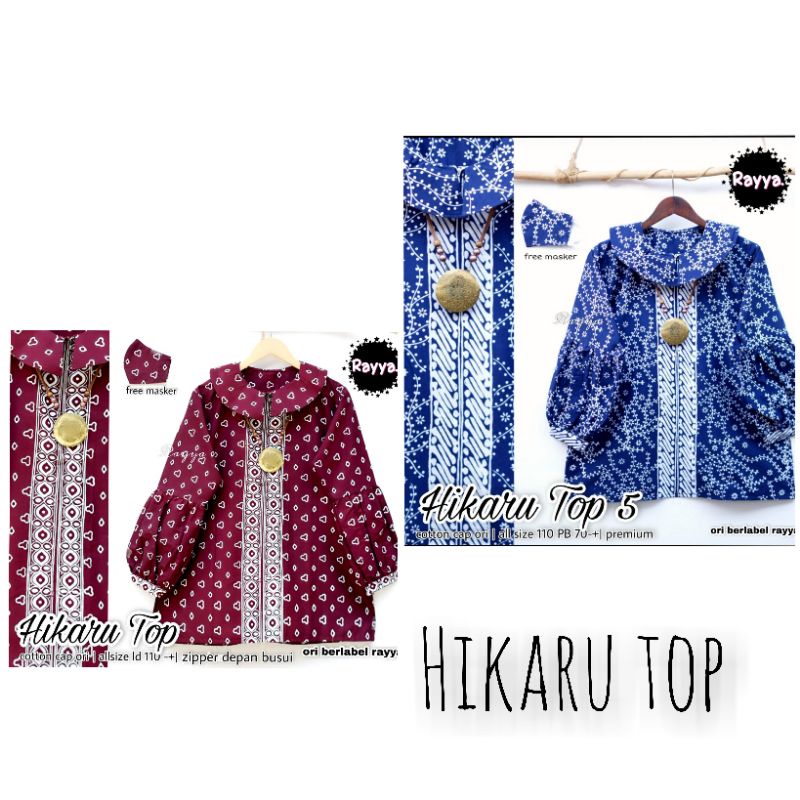 Atasan Batik Hikaru Top Batik Solo Tuman