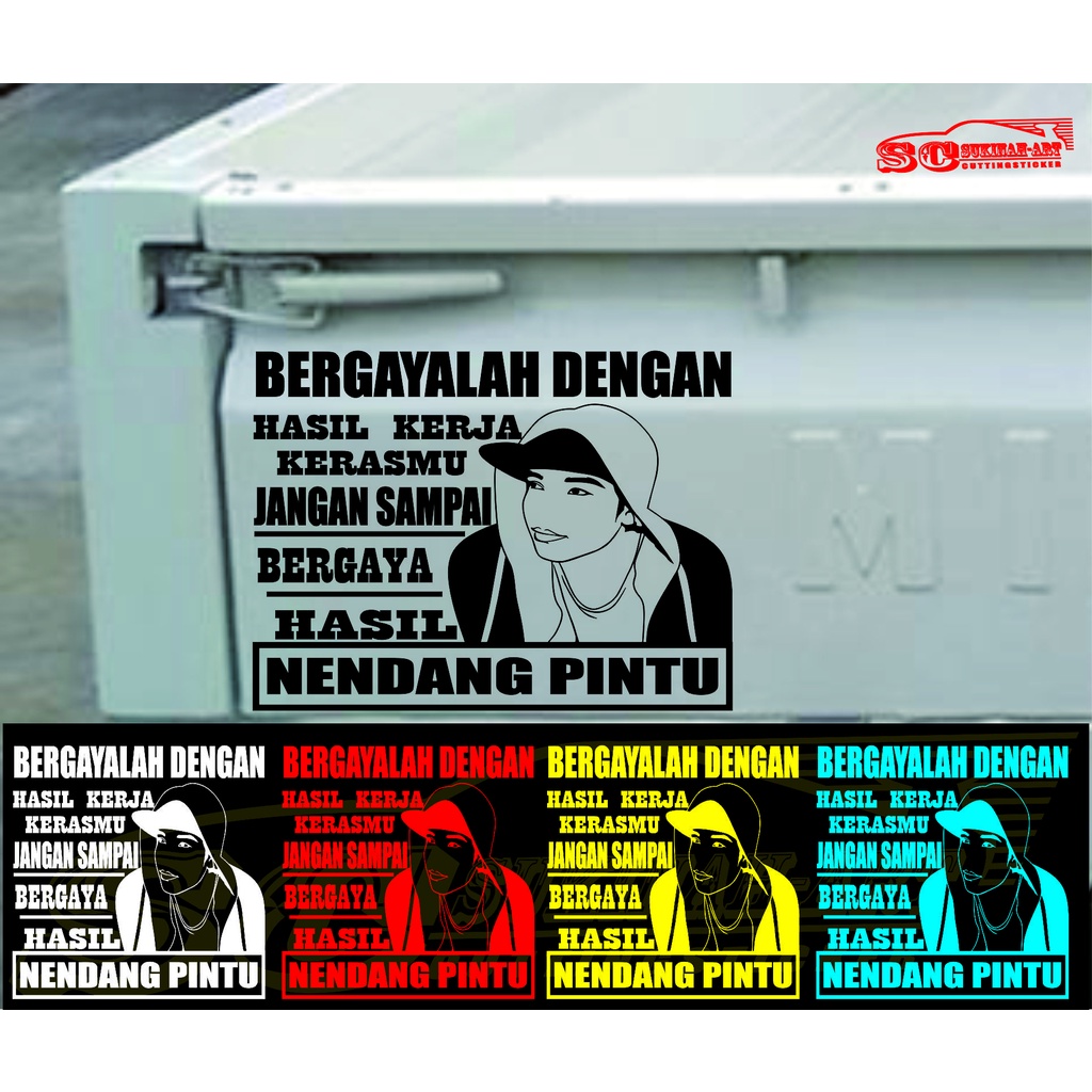 Jual Stiker Mobil Termurahbergayalah Dengan Hasil Kerjakerasmu Variasi ...