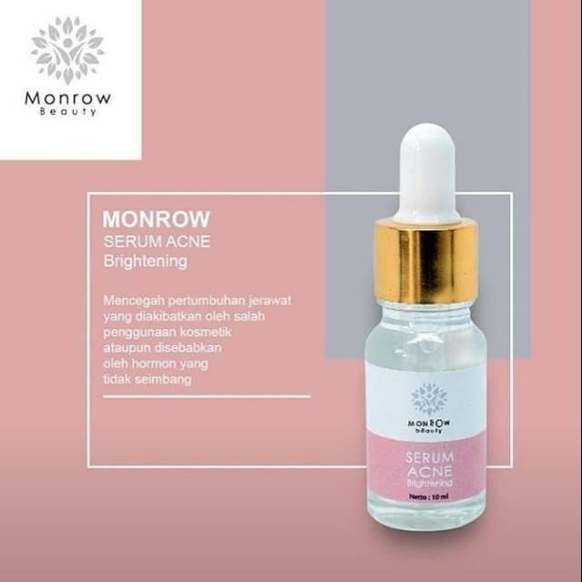 Serum Acne Brightening By Monrow Beauty Shopee Indonesia