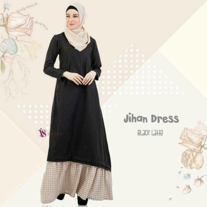 Jihan Dress - Gamis Balotelli / Dress Murah / Gamis Syari / Baju Murah