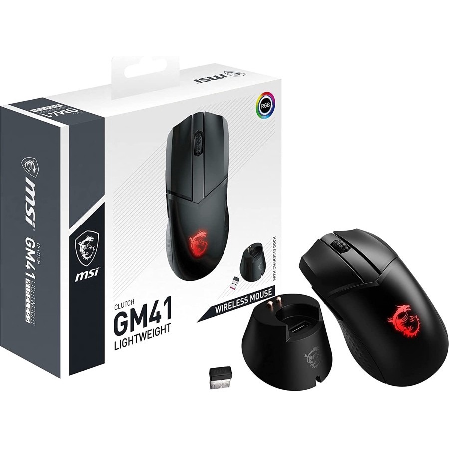 MSI Clutch GM41/GM-41 WIRELESS Lightweight - Gaming Mouse