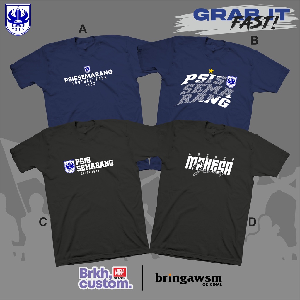 KAOS PSIS SEMARANG KAOS CASUAL KAOS SUPORTER KAOS BOLA KAOS DISTRO KAOS AWAYDAYS BRKHCUSTOM