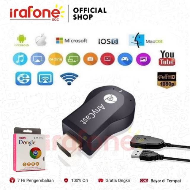 Original Mirascreen Anycast Dongle Wifi HDMI Display Receiver - HDMI Dongle Wireless DLNA Dongle TV