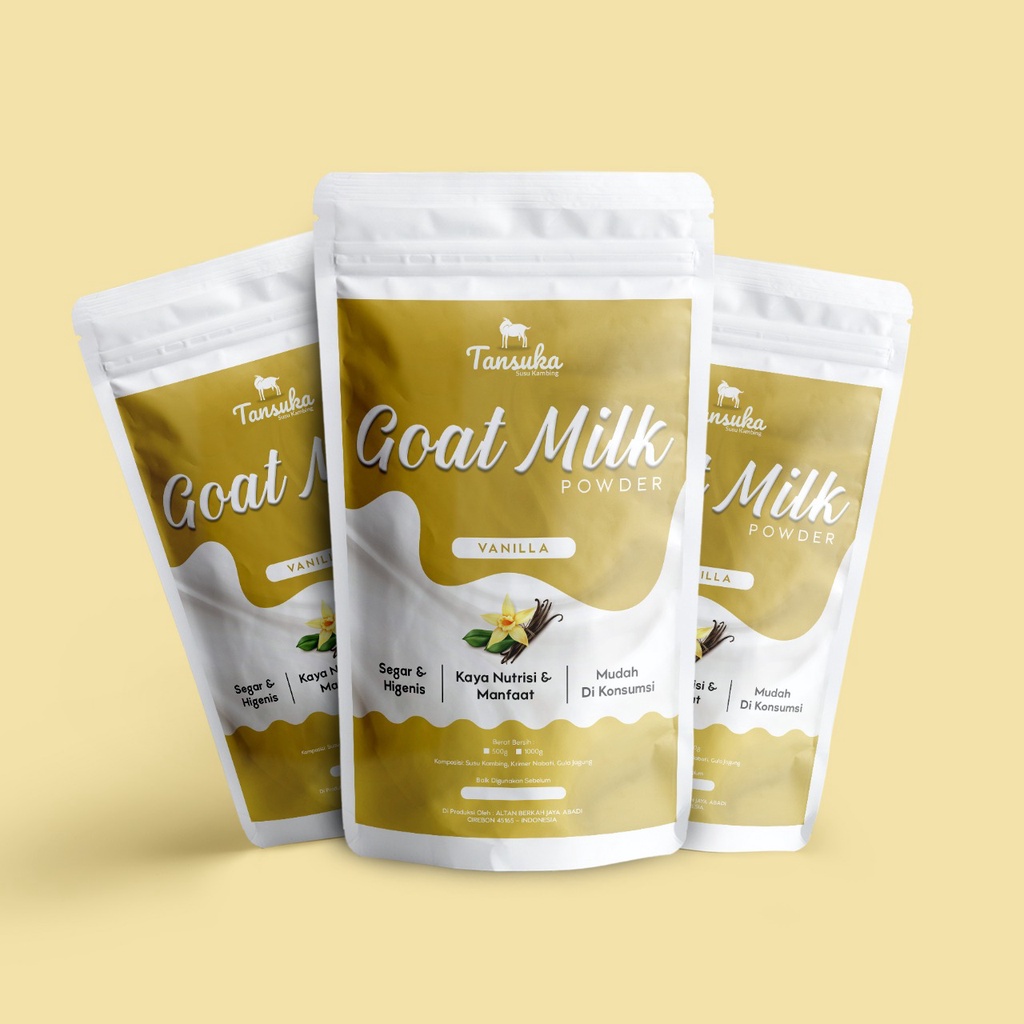 

COD - Susu Kambing Murni 1 Kg - Susu Kambing Etawa Grid 1 - Rasa Vanilla - Imun Booster - Mencarkan Asi - Obat Herbal Asli.