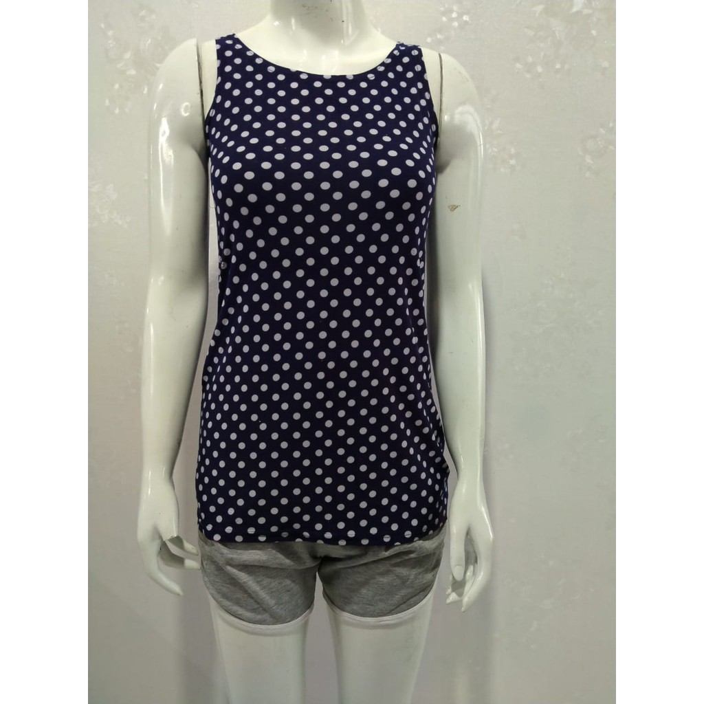 SALE !!! SINGLET  SALUR // POLOS // MOTIF / TANK TOP WANITA TERLARIS TERMURAH // BISA COD // CELLINE-7