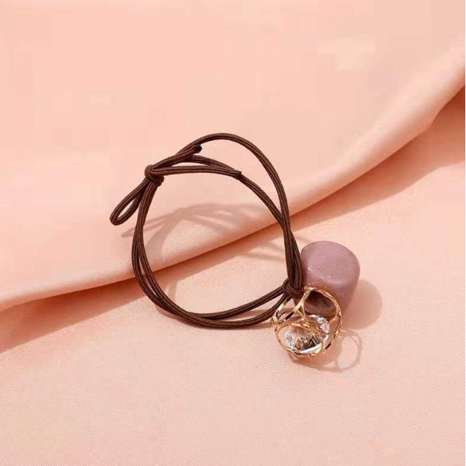 OSM JKT F5168 (1 PC ) Ikat Rambut Korea Geometri / Kuncir Rambut / Aksesories Rambut Wanita-Ungu