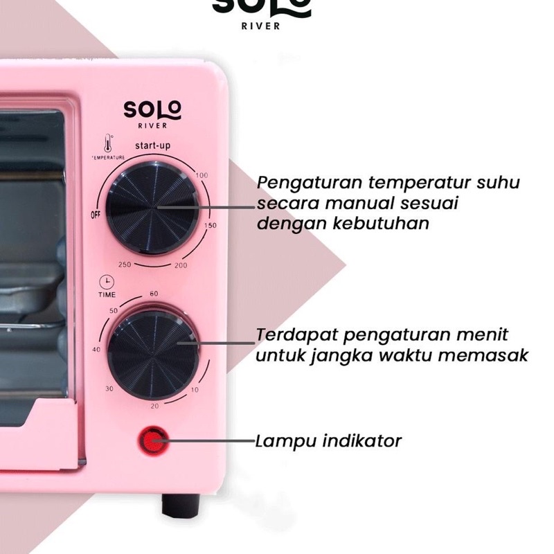 BARU solo oven listrik warna pink (belum pernah pakai)