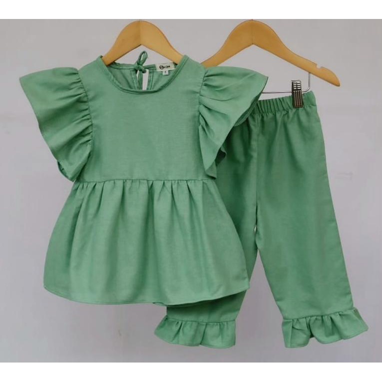 SET BELLA SETELAN ANAK PEREMPUAN BY SMILEE 1-5 th Baju Setelan Anak