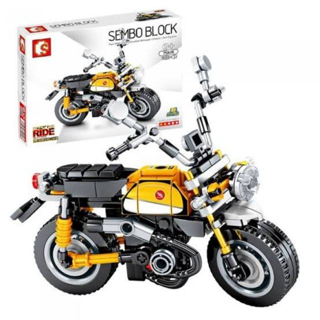 HT - Bricks Motor Honda Technic Street Racer Ride Sembo Block 701115