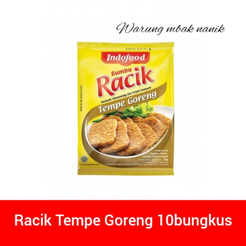 

Indofood Bumbu Racik Tempe Goreng isi 10 bungkus