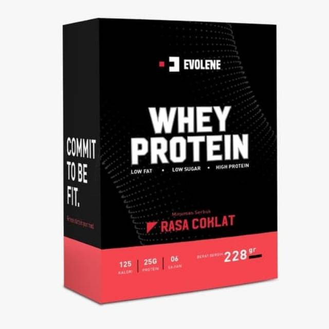 

Evolene Whey 228 gr 6 sachet BPOM HALAL