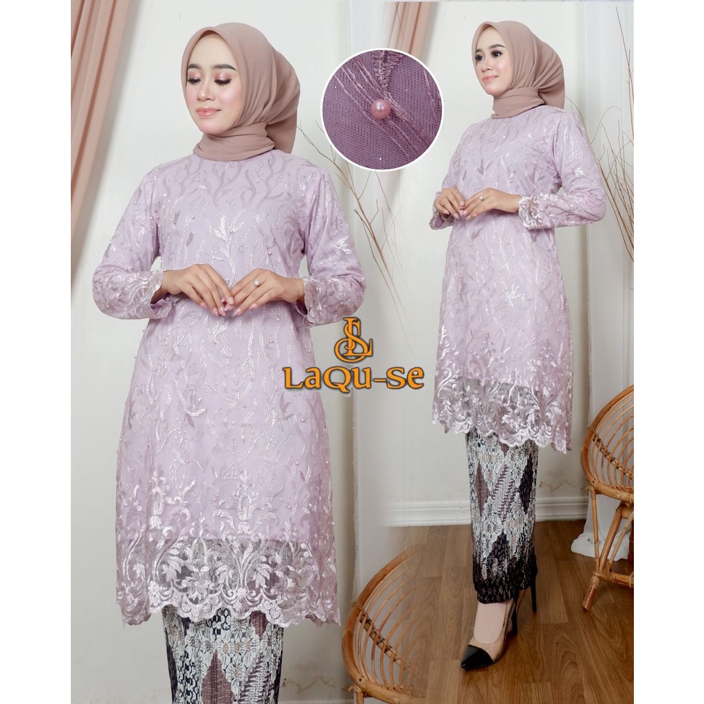 Setelan Kebaya Wisuda Lamaran Pesta Kondangan Wanita Premium Terlaris Stelan Baju Pesta By Laquse_kebaya2