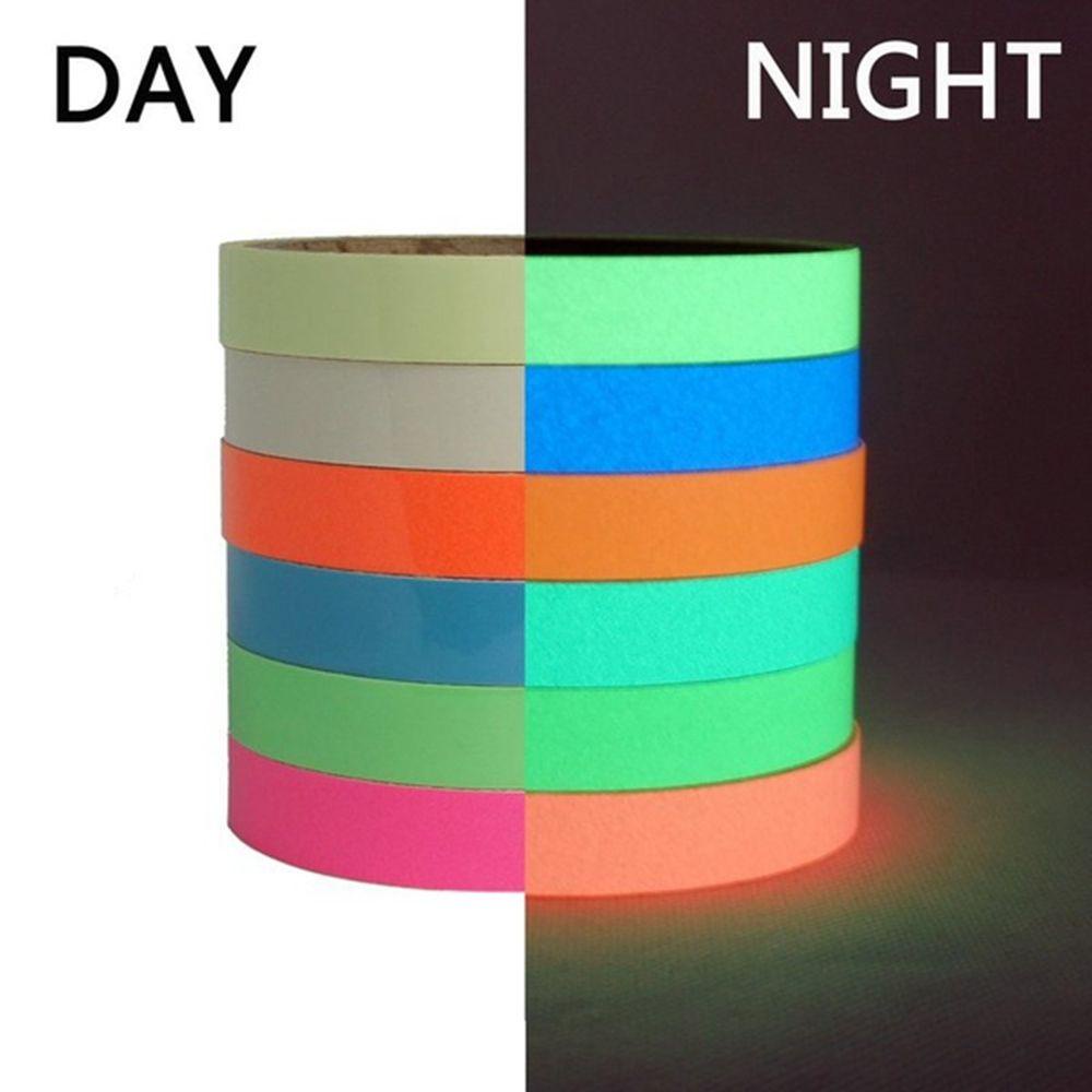 Rebuy Fluorescent Tape Removable Mencolok Glow in The Dark Perlengkapan Pesta Roda Sepeda Luminous Tape