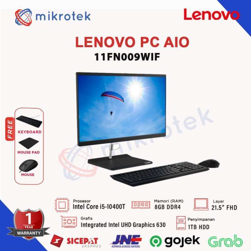 LENOVO PC AIO V50A i5-10400T 8GB 1TB DVD 21.5` WIN PRO 11FN009WIF 9WIF