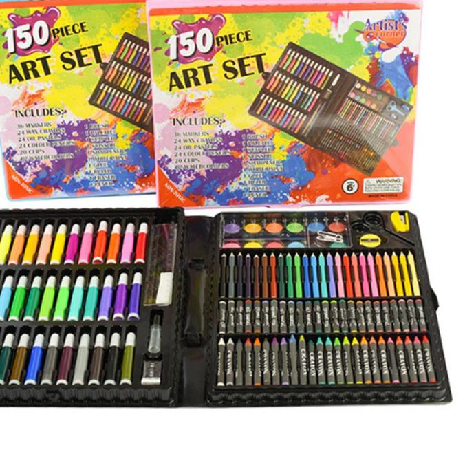 

*Terbaik* 【uClub】Oil Pastel Crayon 150/208 Macam Warna Set Koper 150/208 in 1 Cocok Untuk - CP4/CP5 Termurah