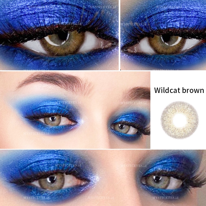 [✅COD] MYSTICEYES SOFTLENS WILDCAT NATURAL SERI 14MM NORMAL &amp; MINUS -1.00 S/D -4.50