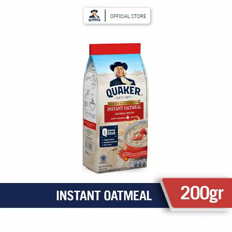 

QUAKER instant oatmeal 200gr