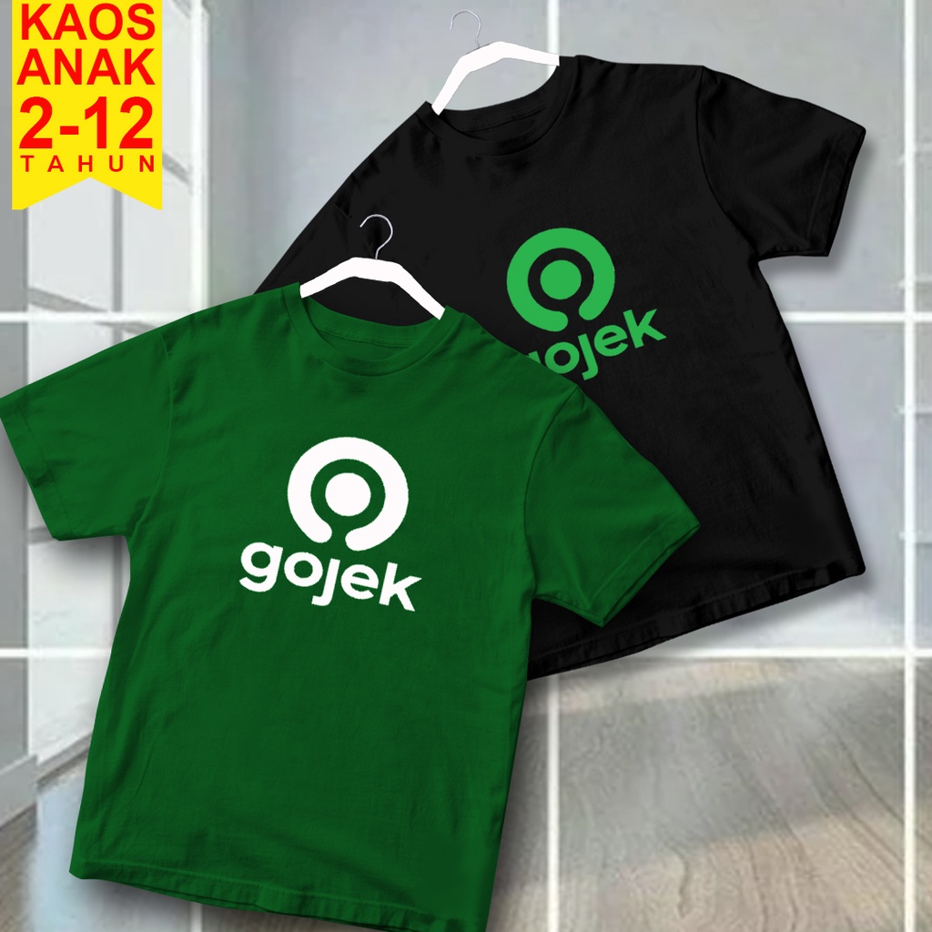 KAOS DISTRO ANAK GOJEK/KAOS GOJEK ANAK/KAOS ANAK LAKI-LAKI/KAOS ANAK LUCU/KAOS ANAK UNIK
