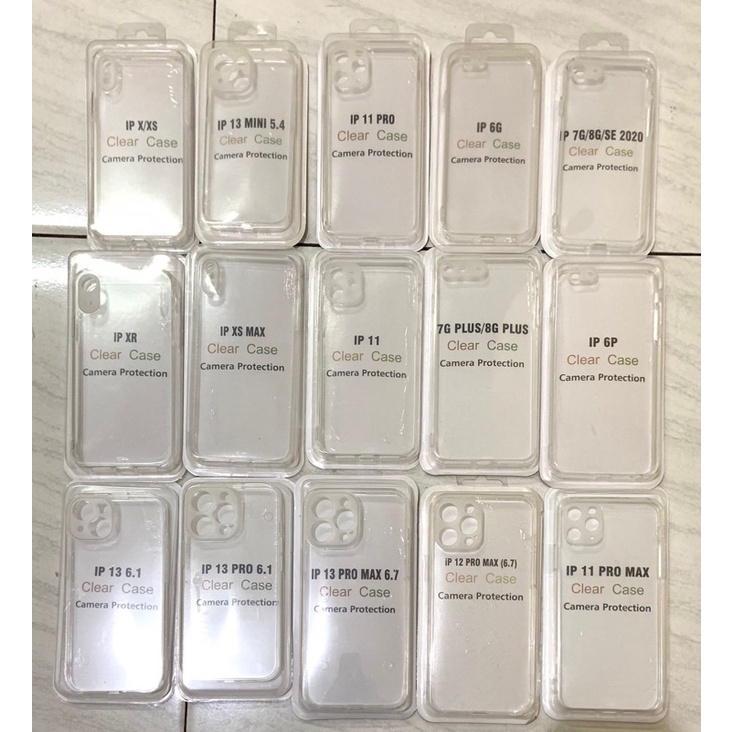 CLEAR CASE IPHONE 14 13 MINI 13 PRO MAX12 MINI 12 14 PRO MAX 11 PRO MAX X XR XS MAX High Quality