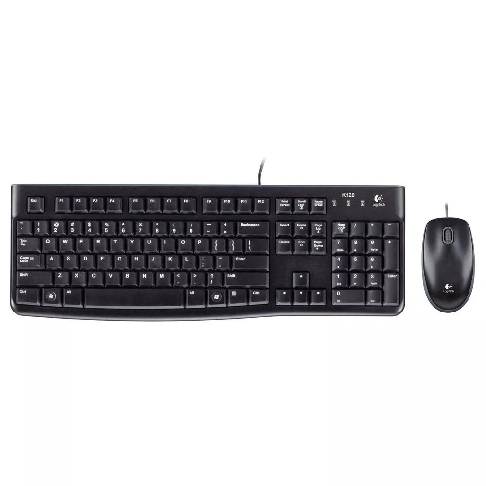 LOGITECH KEYBOARD USB + MOUSE OPTICAL MK120 USB