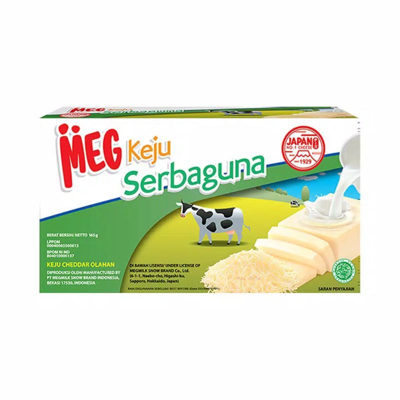 

MEG CHEESE KEJU SERBAGUNA 165 GR