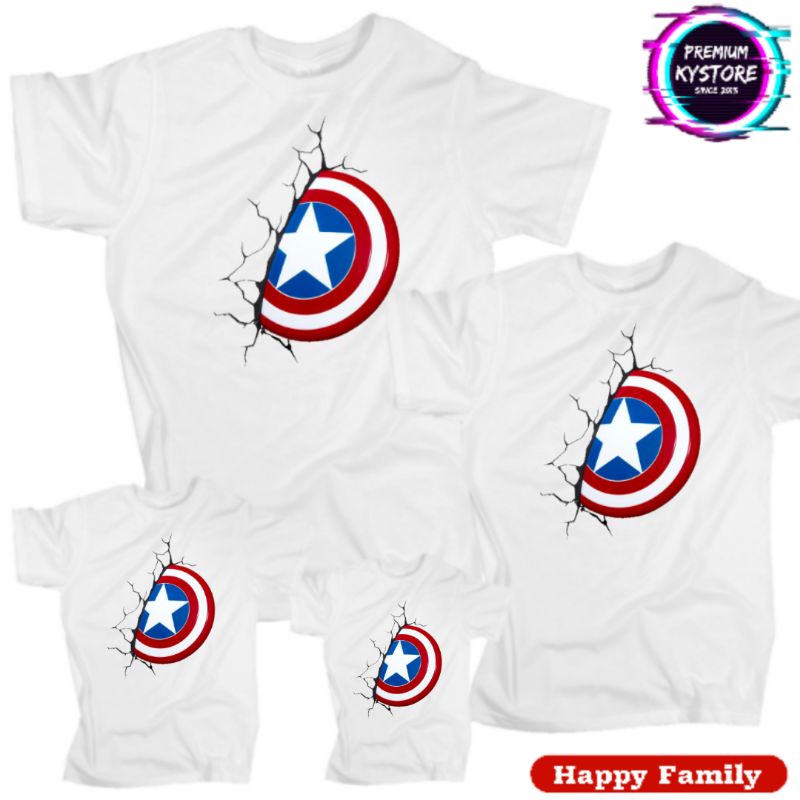 kaos anak atasan pria captain america Combad 30s S,M,L,XL,XXL