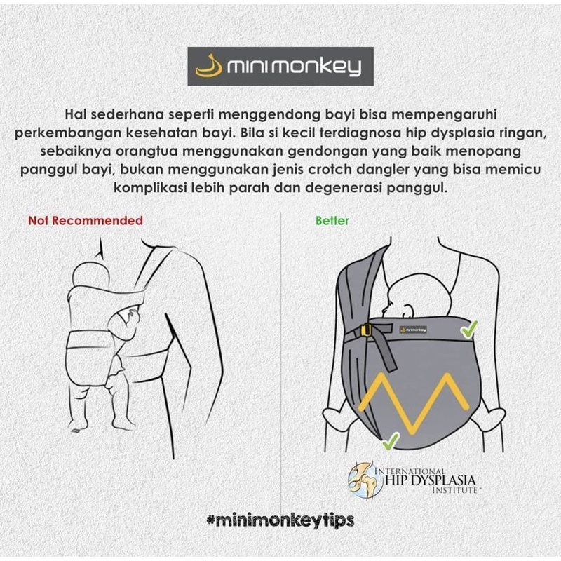 Minimonkey Mini Sling Mesh / Gendongan 2in1 Mini Monkey