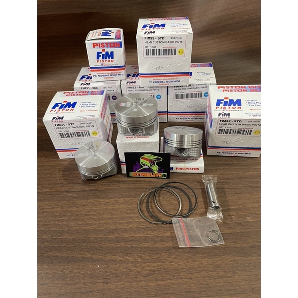 Seher piston kit fim mentah 57 57.5 58 58.5 59 59.5 60 61 62 63mm pin 13 14 15-6