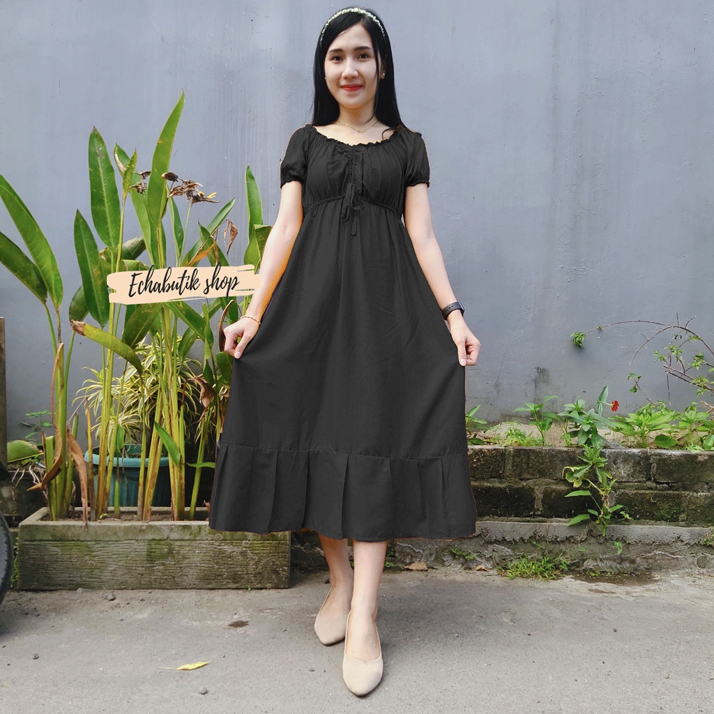 DASTER/DRES CASANDRA POLOS BALI-POLOS HITAM