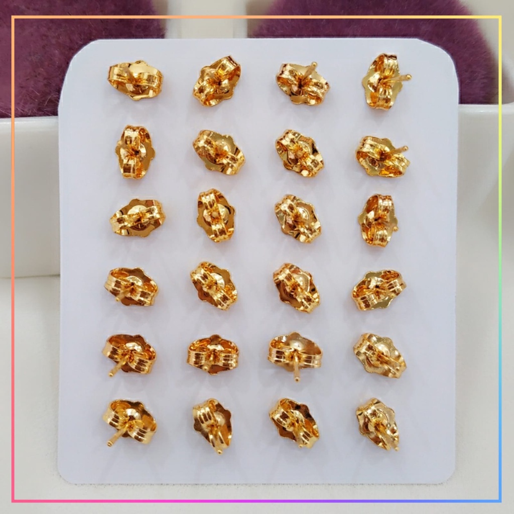 Anting xuping anting dewasa wanita tusuk bunga cantik permata perhiasan wanita lapis emas gold  AT 169