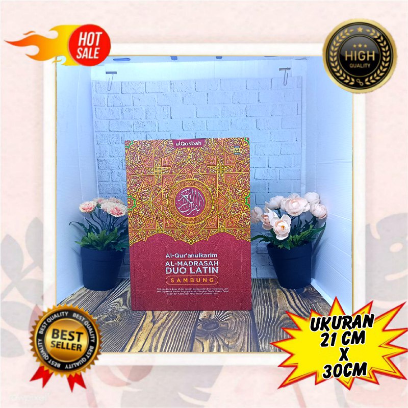 Alqur’an Al Madrasah Duo Latin Sambung A4, Quran Terjemah, Al Quran Tajwid Warna A4, Al Quran Tajwid