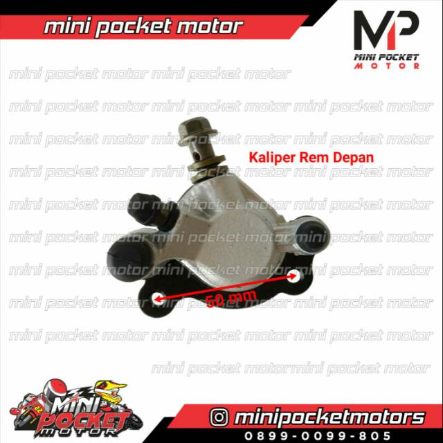 Kaliper Rem Depan Motor Mini Trail NRG SE Gazgas GX 50 Universal Rem Hidrolik