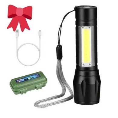 XPE 511 SENTER SWAT MINI LED ZOOM SUPER TERANG SWAT POLICE LIGHT RECHARGER / FLASHLIGHT LED