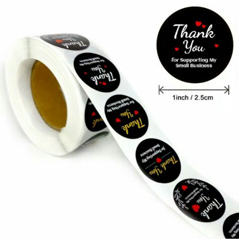 

STIKER THANKYOU label terimakasih TERMURAH ready stok