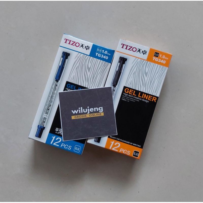 Pulpen Tizo Sign Pen 1.0 Hitam / Biru (pcs) (16gr)