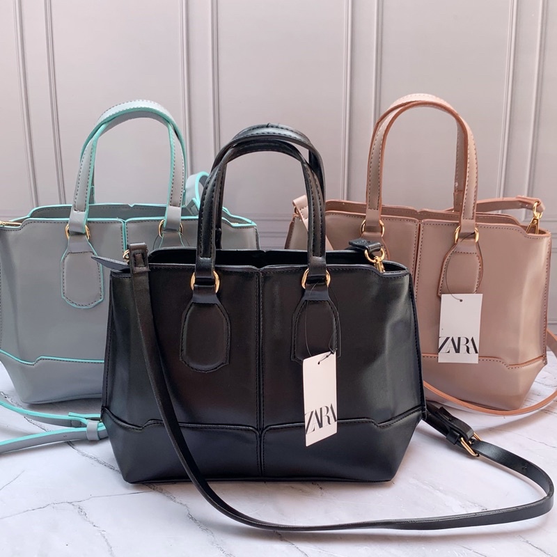 tas ZARA MEDIUM CITY BAG + PAPERBAG / tas selempang wanita import tas batam murah